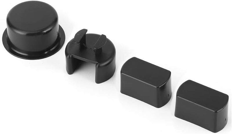 Sorandy Plastic Black Tailgate Hinge Pivot Bushing Insert Kit Impact Resistant Replacement, 4pcs 38641 Tailgate Hinge Insert Set for F150 F250 F450 F550 - Image 2